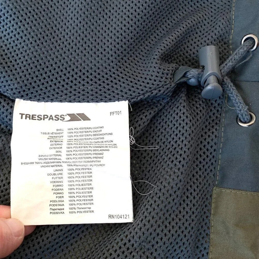 Trespass Boys Waterproof Windproof Outdoor Jacket 9/10